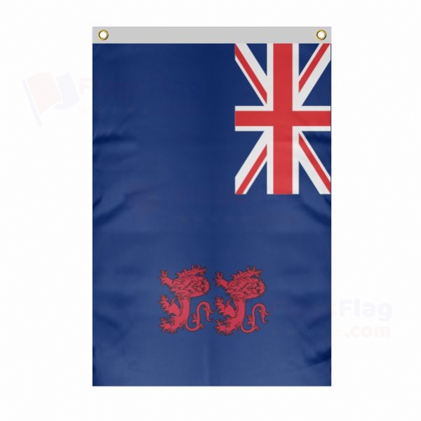 British Cyprus Large Size Flag Hanging on Building