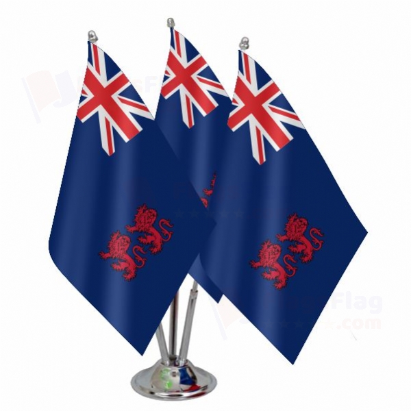 British Cyprus Triple Table Flag