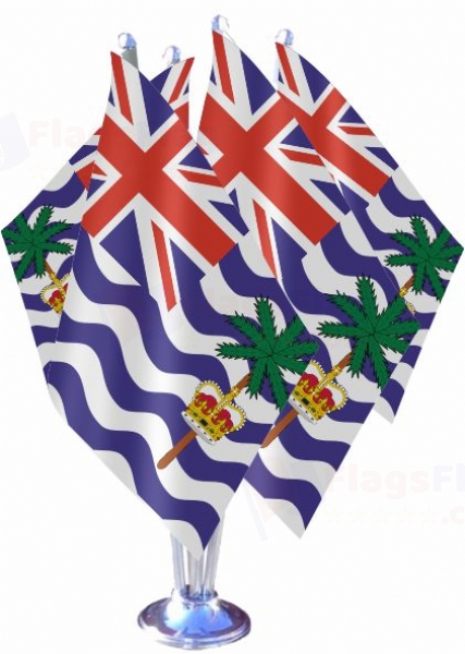 British Indian Ocean Territory Quadruple Table Flag