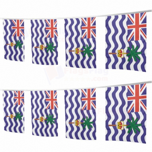 British Indian Ocean Territory Square String Flags
