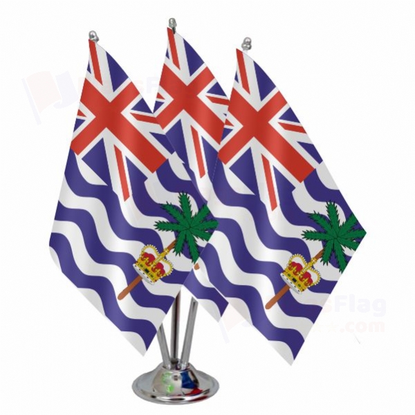 British Indian Ocean Territory Triple Table Flag