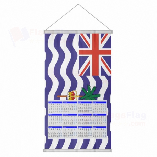 British Indian Ocean Territory Woven Fabric Digital Printing Calendar