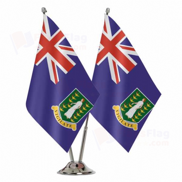 British Virgin Islands Binary Table Flag