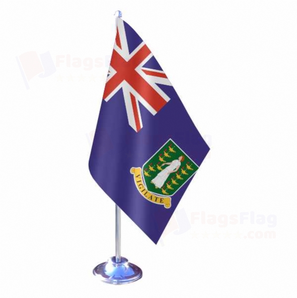 British Virgin Islands Single Table Flag