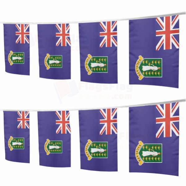 British Virgin Islands Square String Flags