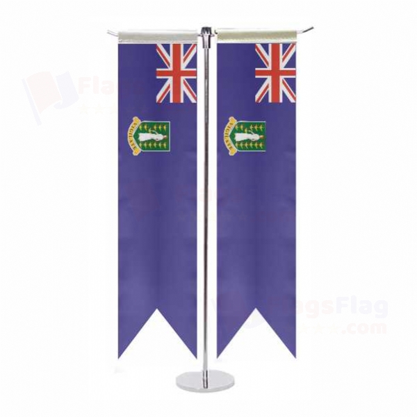 British Virgin Islands T Table Flags