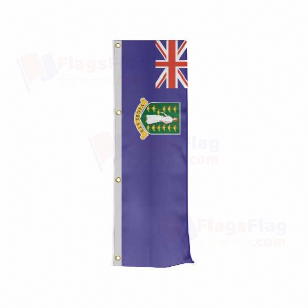 British Virgin Islands Vertically Raised Flags