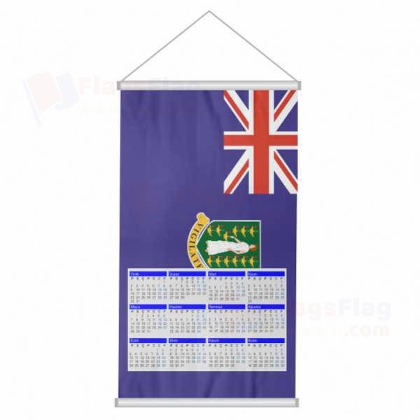 British Virgin Islands Woven Fabric Digital Printing Calendar