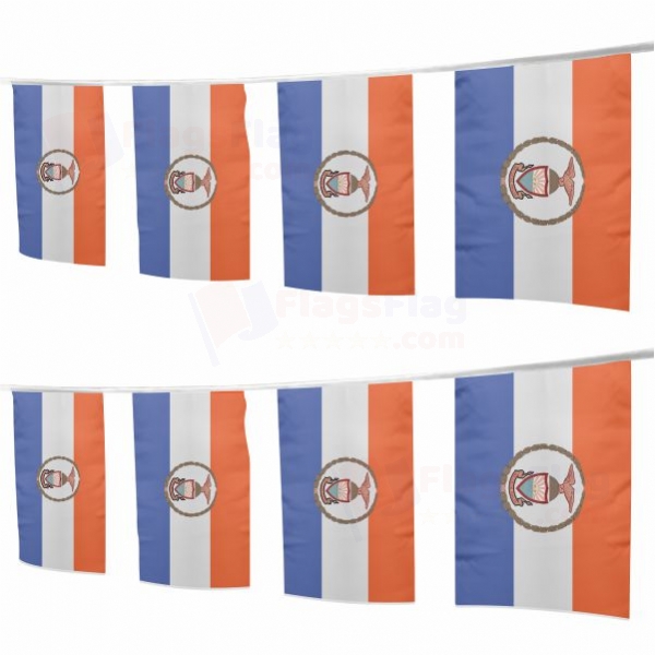 Bronx County New York Square String Flags