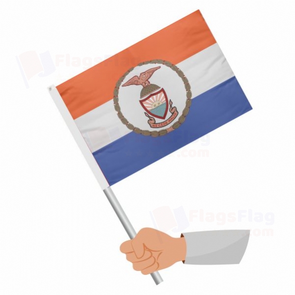 Bronx County New York Stick Flag