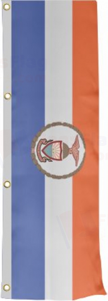 Bronx County New York Vertically Raised Flags