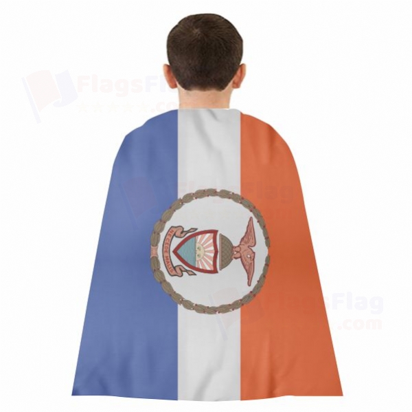 Bronx County New York Woven Fabric Cloak Digital Printing