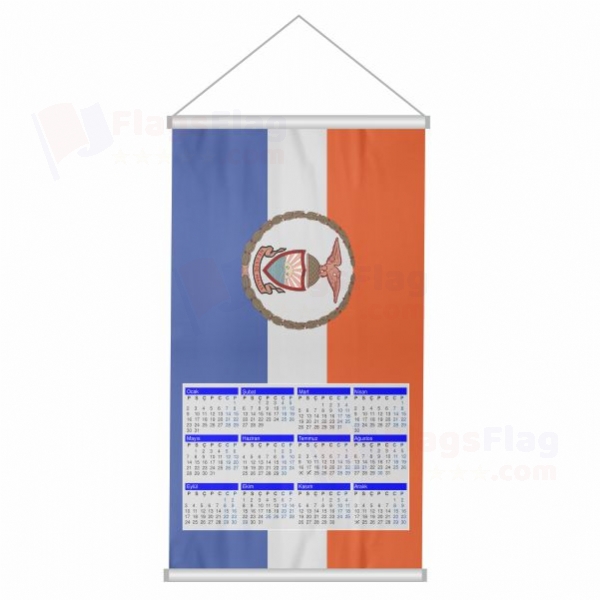Bronx County New York Woven Fabric Digital Printing Calendar