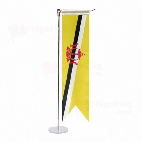 Brunei L Table Flag