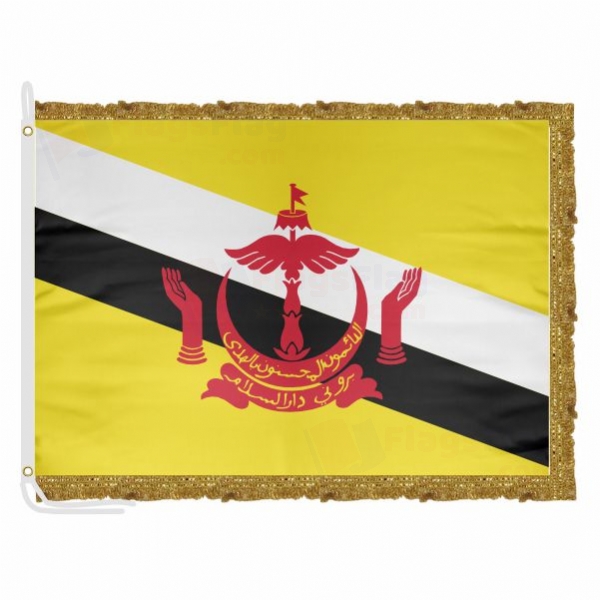 Brunei Satin Office Flag