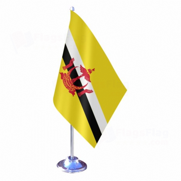 Brunei Single Table Flag