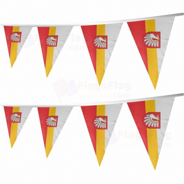 Brzesko Stringed Triangle Flag