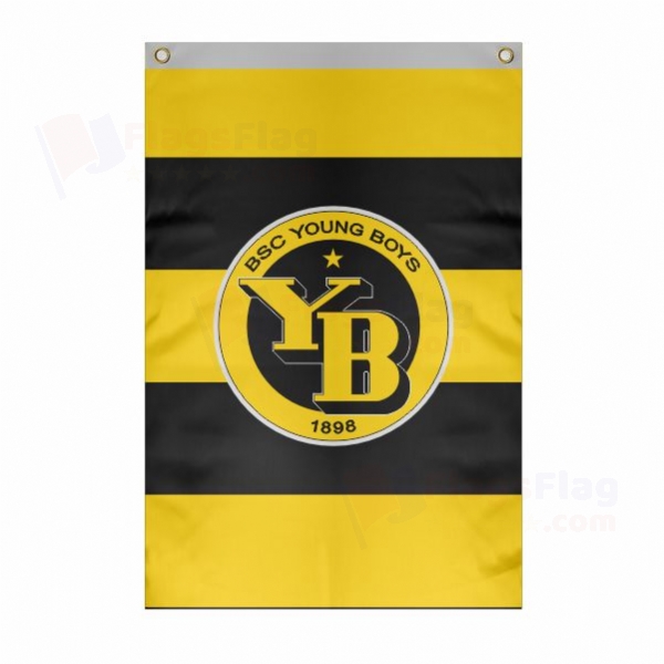 BSC Young Boys Large Size Flag Hanging on Building