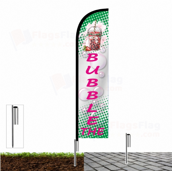 Bubble The Beach Flag and Sail Flag