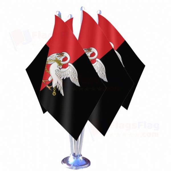 Buckinghamshire Quadruple Table Flag