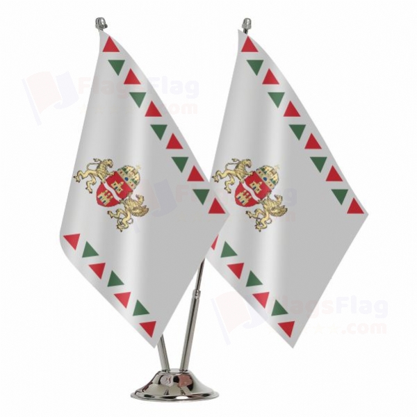 Budapest 2 Table Flags