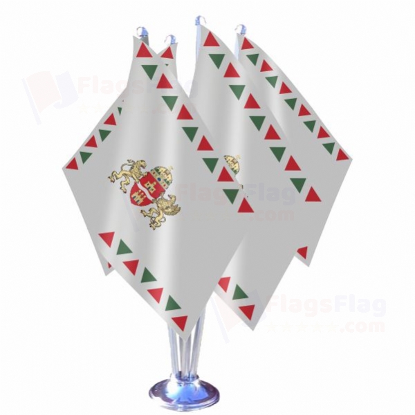 Budapest Quadruple Table Flag