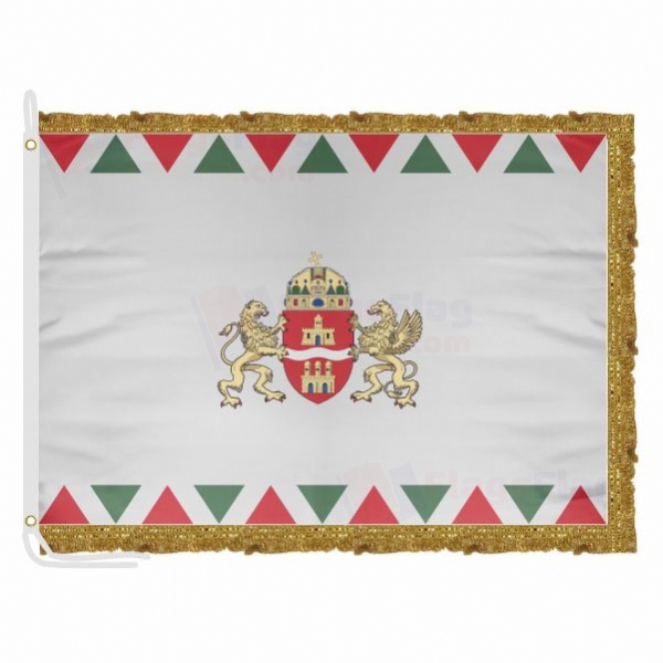 Budapest Satin Office Flag