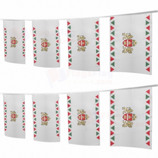 Budapest Square String Flags