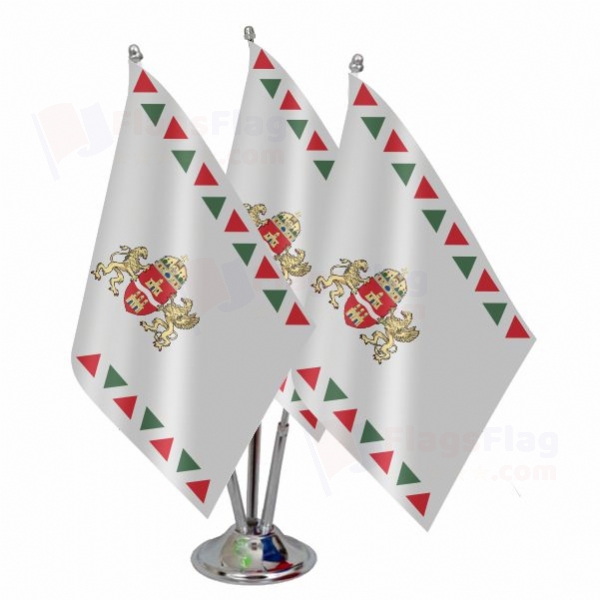 Budapest Triple Table Flag