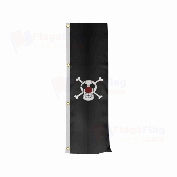 Buggy Pirates Vertically Raised Flags