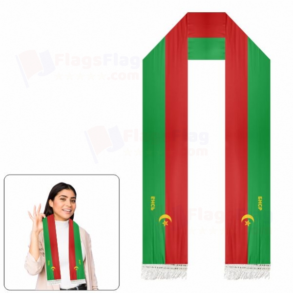 Bukharan People's Soviet Republic Scarf Digital Printing