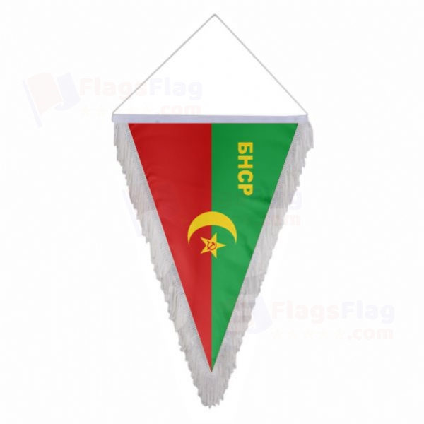 Bukharan People's Soviet Republic Triangle Fringed Streamers