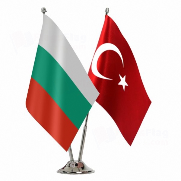 Bulgaria 2 Table Flags