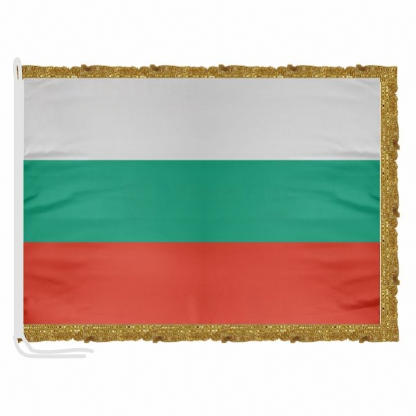 Bulgaria Satin Office Flag