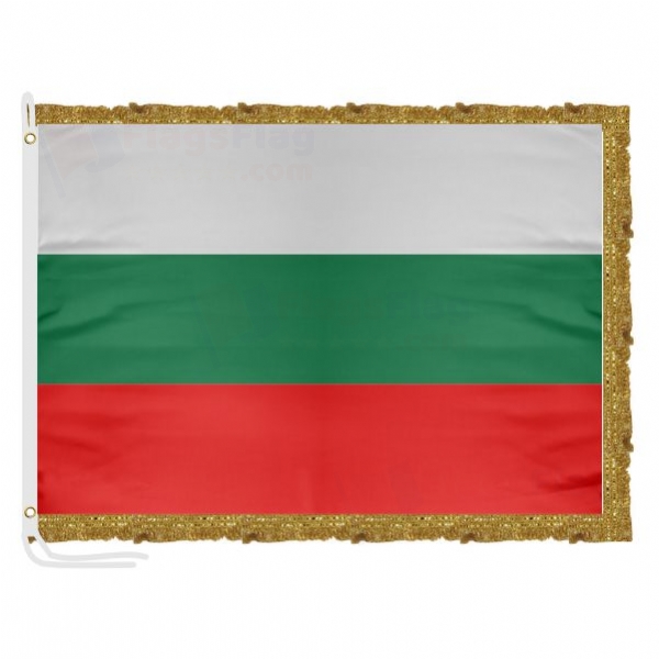 Bulgaria Satin Office Flag