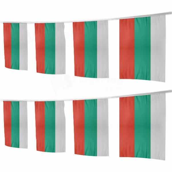 Bulgaria Square String Flags