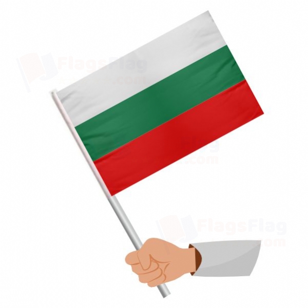 Bulgaria Stick Flag