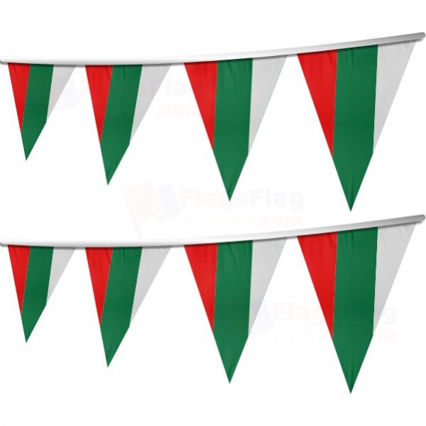 Bulgaria Stringed Triangle Flag