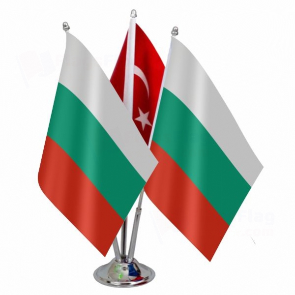 Bulgaria Triple Table Flag