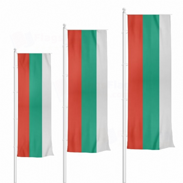 Bulgaria Vertically Raised Flags