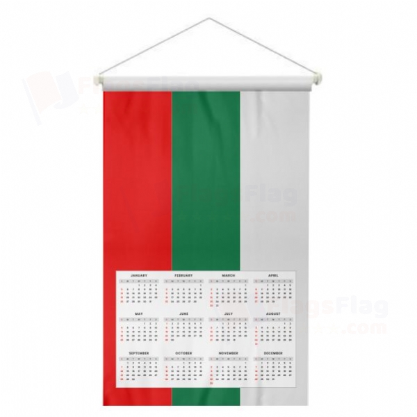 Bulgaria Woven Fabric Digital Printing Calendar