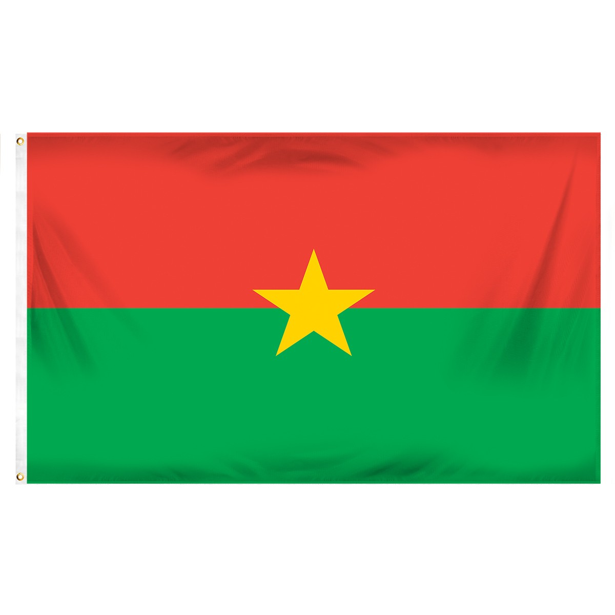 Burkina Faso Fringed Presentation Flags