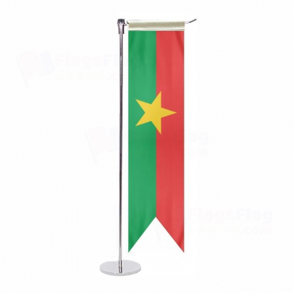 Burkina Faso L Table Flag