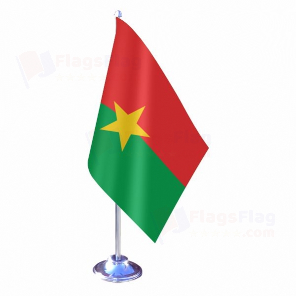 Burkina Faso Single Table Flag