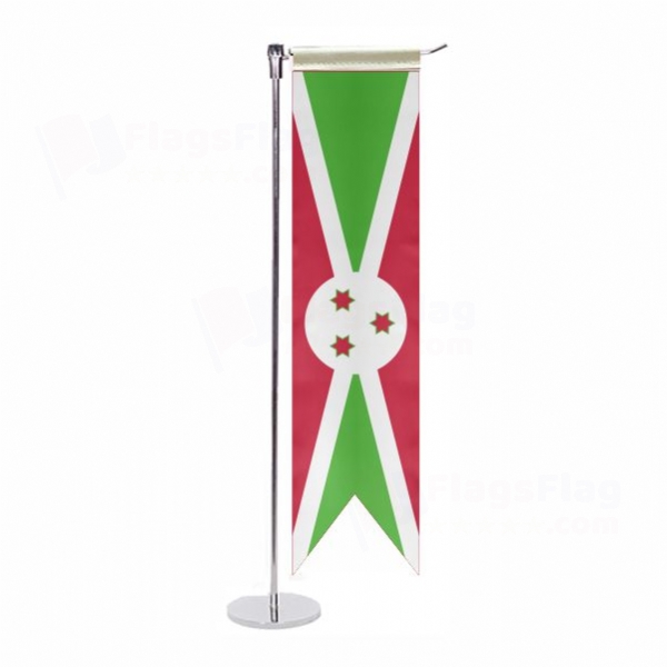 Burundi L Table Flag