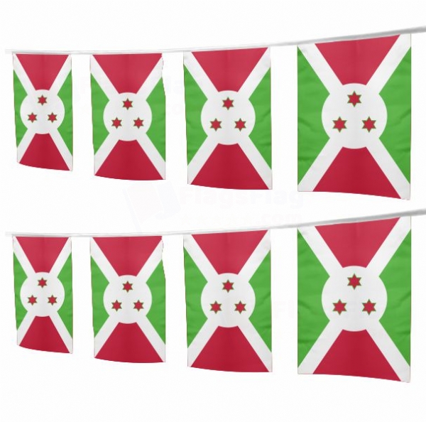 Burundi Square String Flags