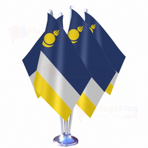 Buryatya Quadruple Table Flag