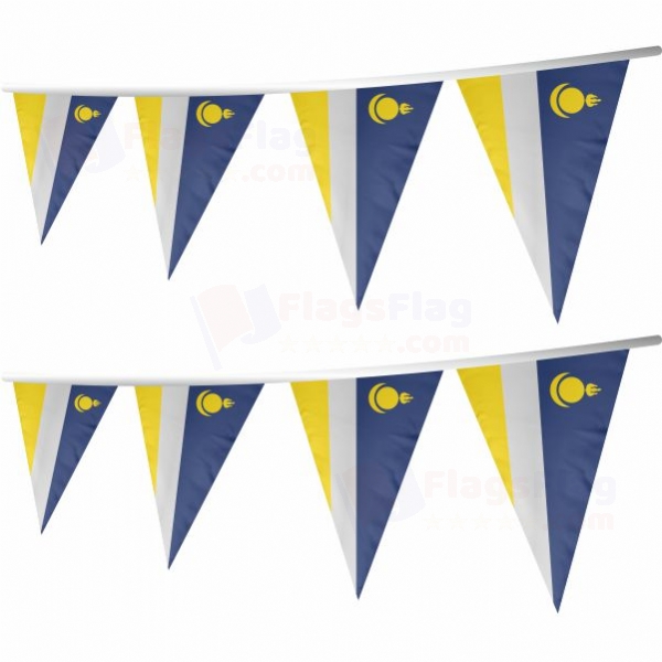 Buryatya Stringed Triangle Flag