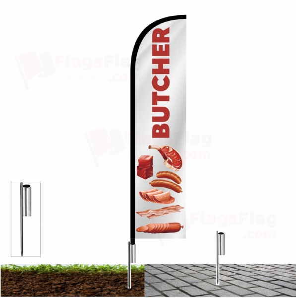 Butcher Custom Design Flag Butcher Customised Flags