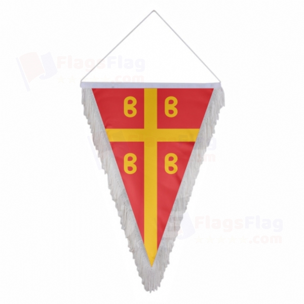 Byzantine Empire Triangle Fringed Streamers